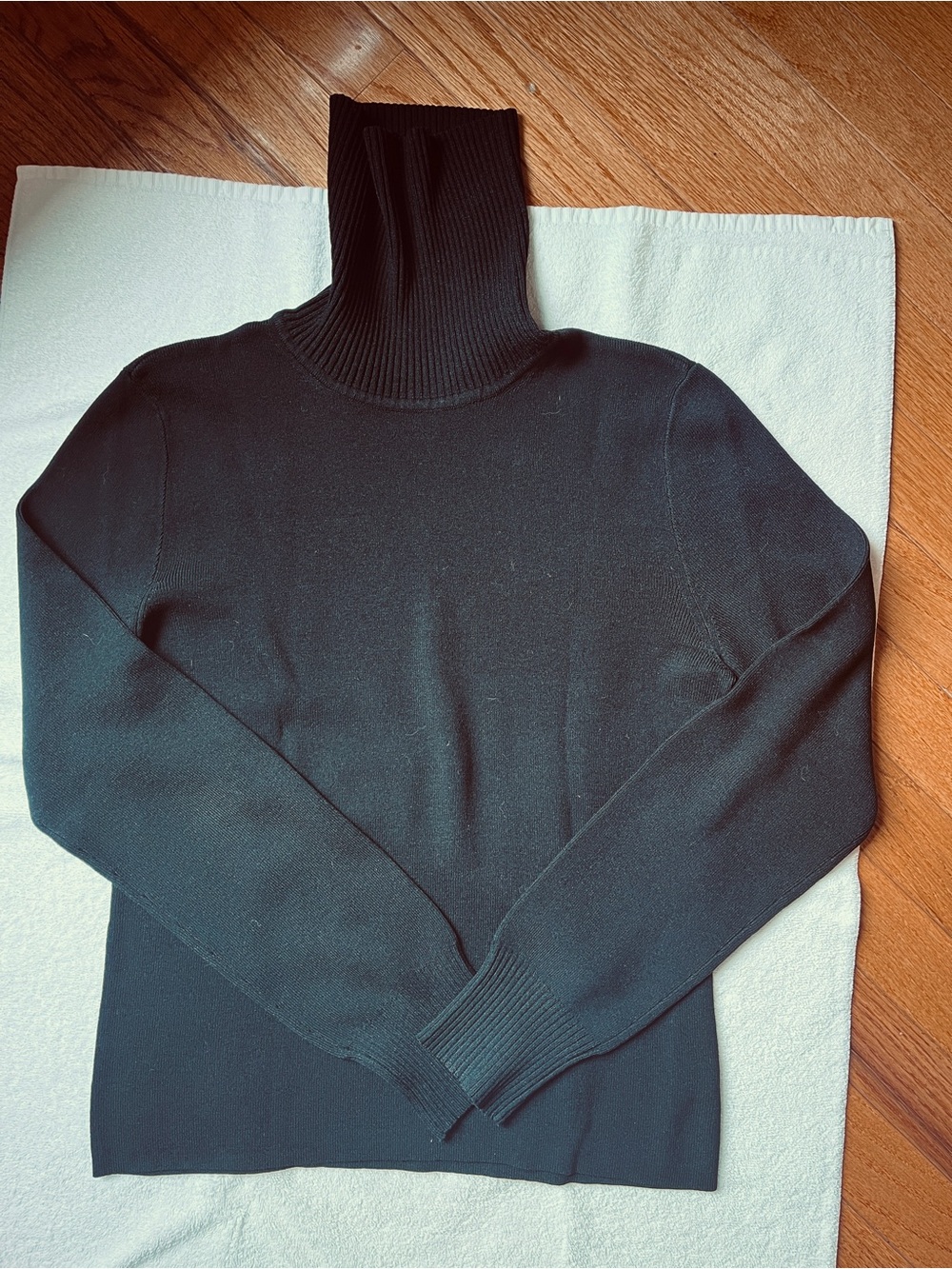 Dana Buchman Black Knit Turtleneck- L